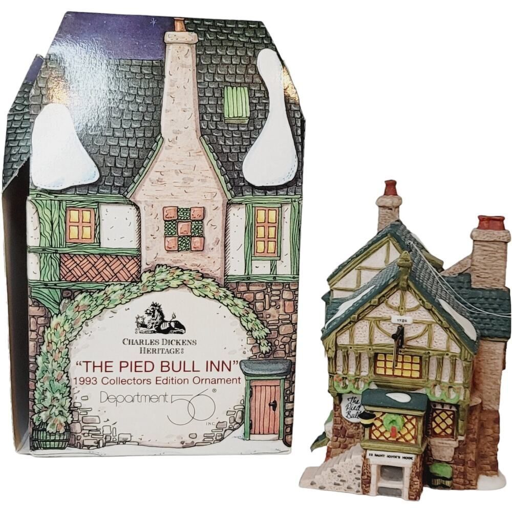 Department 56 Charles Dickens Heritage Village Ornament "The Pied Bull Inn" 1993